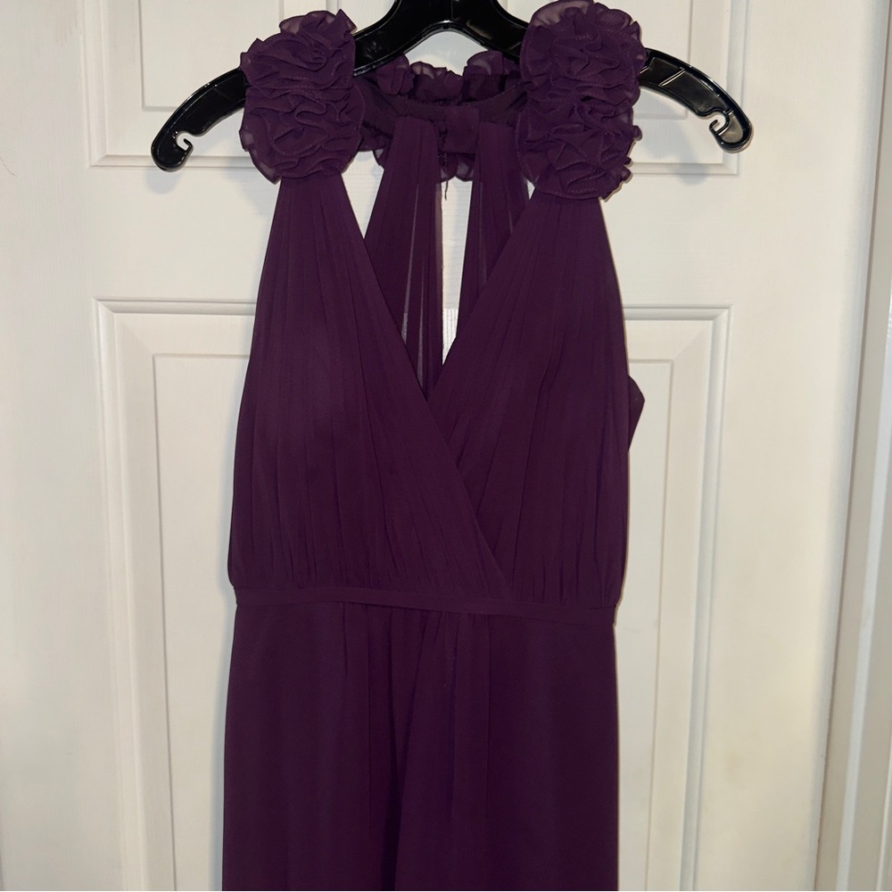 Bari Jay Long Prom, Bridesmaid, Wedding Guest Dress. Eggplant/Purple Size 4.NWT
